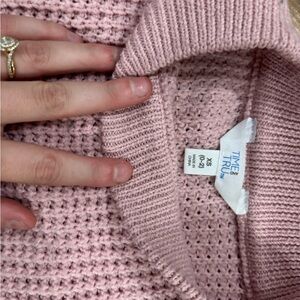 Time and Tru Light Pink Cowl Neck Sweater